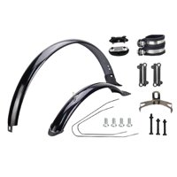 Ioensy - Guardabarros De Bicicleta De Montaña Guardabarros Delantero Trasero Impermeable De 24 Pulgadas Guardabarros Negro Con Abrazadera