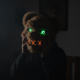 thumbnail image 2 of Mascara Halloween Oso Led Luz Control Disfraz Fiesta, 2 of 9