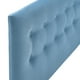 thumbnail image 3 of Respaldo Botone Felpa 2 Plazas Azul Petroleo, 3 of 5