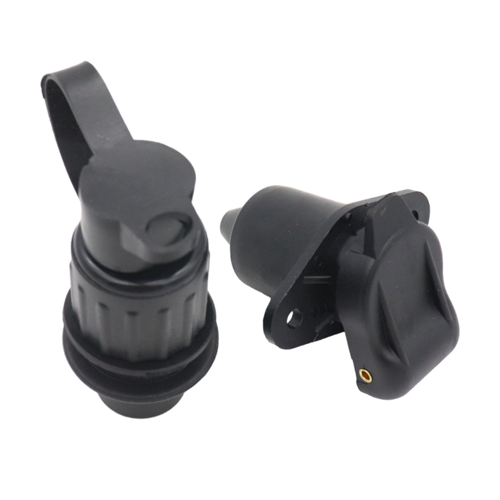 Magideal - Adaptador De Enchufe Para Remolque, Conector De Cable De Alimentación Redondo De 3 Pines Para Autocaravana, Accesorios De Coche Para Piezas Duraderas