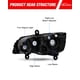 thumbnail image 4 of Faros Delanteros Compatibles Con Dodge Grand Caravan, 4 of 9