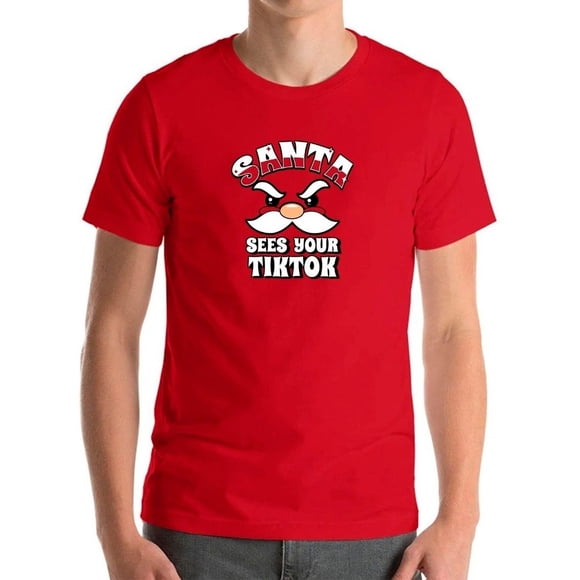 Polera Santa Ve Tus Redes Sociales Navidad Niño a Adulto