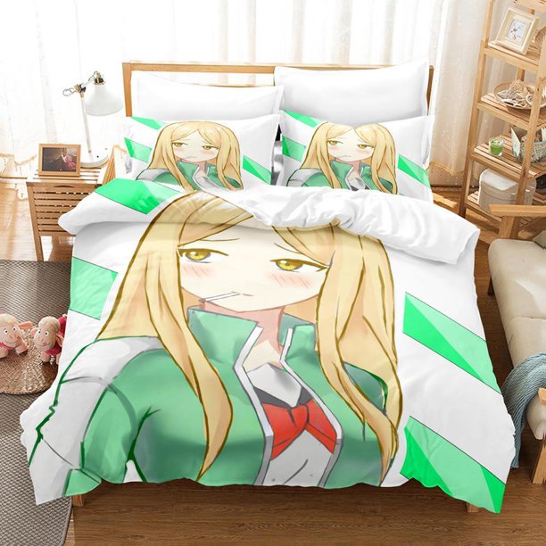 Tsurezure Children Bedding Set Single Twin Full Size Bed Set Adult Kid Bedroom Duvetcover Sets Anime Bed Sheet Set Bed Sheets