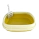 thumbnail image 5 of Bandeja de arena para gatos con tapa abierta con pala, arena para gatos grande, valla extraíble, resistente, bandeja de arena para gatos para mascotas amarillo, 5 of 5