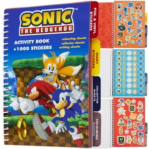 Pegatina Y Libro De Actividades De Sonic The Hedgehog Con 1000 Pegatinas