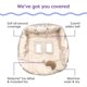 thumbnail image 2 of Funda para carrito de compras Boppy Almond Croissant con arnés de seguridad, 2 of 5