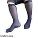 thumbnail image 2 of Calcetines De Vestir De Nailon Y Elastano Transparentes Para Hombre, Grandes Y Altos Sobre La Pantorrilla., 2 of 5