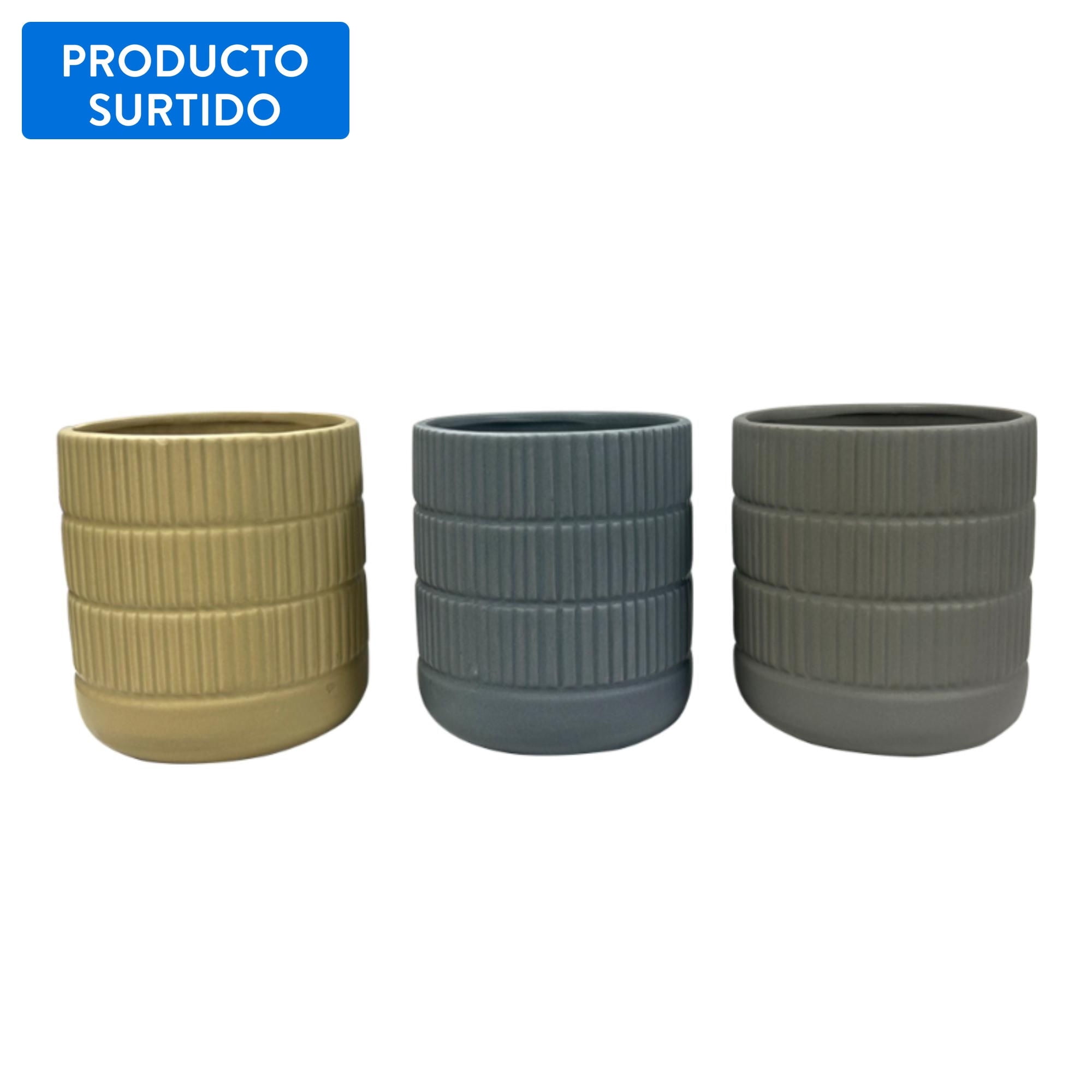 Macetero De Ceramica Circular 14 Cm, Color Surtido, 1 Un Expert Gardener