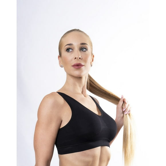 Peto microfibra con tirante ancho S negro