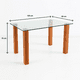 thumbnail image 5 of Comedor Mesa de Vidrio Quadra 120x80 + 6 Silla de Acolchada Madera Elegance, 5 of 9