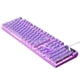 thumbnail image 3 of mecánico para juegos con cable Efectos de iluminación LED USB Cómodos controles multimedia Respuesta rápida 104 teclas para PC Computadora de Violeta, 3 of 5
