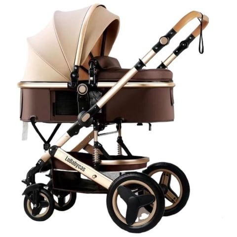 Coche Cuna Moisés Con Accesorios Lubabycas Café