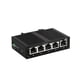 thumbnail image 4 of Conmutador Ethernet Conmutador de red no administrado, Plug and Play profesional de 10/100 Mbps, concentrador de red compacto de 5 puertos con carril, 4 of 5