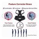 thumbnail image 4 of Corrector de postura con soporte lumbar magnético, 4 of 8