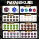 thumbnail image 2 of Juego de contadores de palabras clave MTG Dice con fichas de juego Life Counter x100, 2 of 8