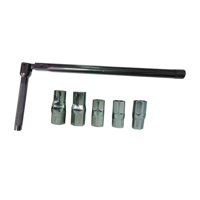 Ioensy - Kit De Llave De Tubo, Herramienta De Extracción Portátil, Kit De Tuerca Trasera De Plomero Resistente Para Baño, Color Negro