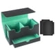 thumbnail image 1 of Caja Para Baraja De Cartas Organización Cierre Magnético Contenedor Protección Tarjetero Verde Y 2 Divisores, 1 of 3