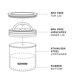 thumbnail image 5 of Contenedor de almacenamiento de alimentos Planetary Design Airscape Small, 5 of 6