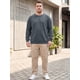 thumbnail image 2 of INSPIRE CHIC Sudadera para Hombre Grande y Alta de Manga Larga 3XL Gris Oscuro, 2 of 5