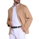 thumbnail image 4 of INSPIRE CHIC Chaqueta de Traje Casual para Hombre Cuello Mao de un Solo Botón Blazer de Ante M Caqui, 4 of 6