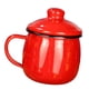 thumbnail image 3 of Taza Esmaltada Para Beber, Taza De Té, Taza De Jugo Para Oficina, Cocina, Picnic, Rojo, 3 of 5