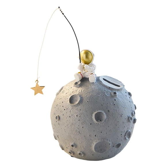 Resina Piggy Bank Forma De Dibujos Animados Ahorrando Para La Decoración Del Hogar Coger La Estrella