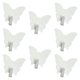 thumbnail image 2 of 8 Ganchos De Pared Con Forma De Mariposa, Resistentes, Para Toallas, Cocina, Oficina, Llaves, Color Blanco, 2 of 5