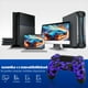 thumbnail image 2 of Mando inalámbrico para PS4, mando a distancia compatible con PlayStation 4/PS4 Slim/PS4 Pro/PC con Windows, iluminación morada, 2 of 6
