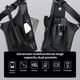 thumbnail image 2 of Bolso doble de hombro de cuero DOEUTLQ ajustable negro, 2 of 6