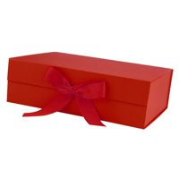 Ioensy - Caja De Regalo Con Cinta Fácil De Montar Reutilizable Para Cajas De Cupcakes De Recuerdo Rojo