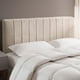 thumbnail image 1 of Cabecero doble tapizado montado en la pared, color beige - Hearth & Harbor, 1 of 8