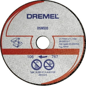 Disco De Corte Multipack Dremel Dsm510 Para Sierra Circular De 77 Mm