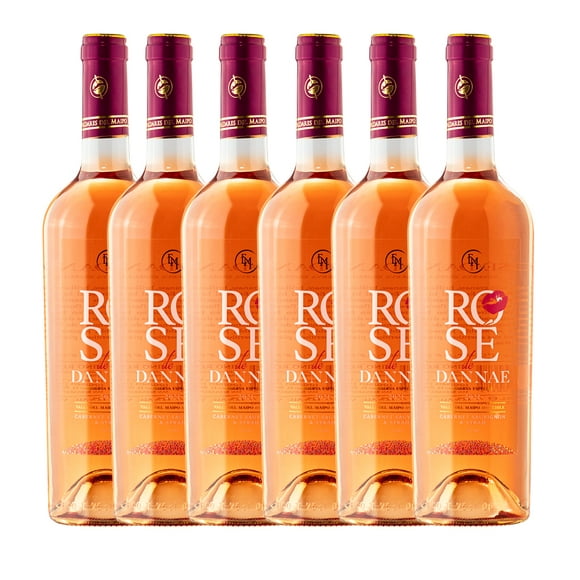 Caja x6 Vinos rose de dannae cabernet/syrah