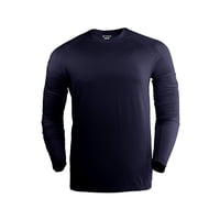 Snix - Polera Fit Infantil Primera Capa Para Futbol Manga Larga Azul Marino Talla 6