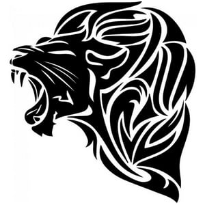 Rienda Libre Graphics - Decomural Tribal Lion Roar African Animals Ws-32605