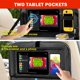 thumbnail image 3 of Organizador Zecirl para asientos traseros de coche, paquete de 2 con bandeja de mesa plegable, 3 of 9
