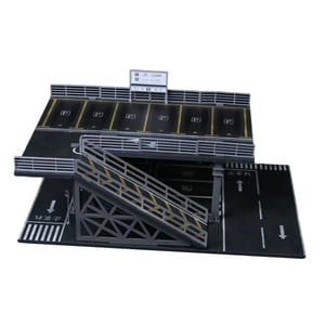 Magideal - Diorama De Estacionamiento Escala 1/64 Modelo De Escena En Miniatura Vitrina De Exhibición Y Organizador De Coches De Pvc Adecuado Para Colección Y D Estilo B