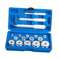 Magideal - Kit De Controlador De Cojinete Instalador De Sello De 17 Piezas, Kit De Prensa De Cojinete, Con Caja De Almacenamiento Azul, Anillo De Cojinete Y Jueg