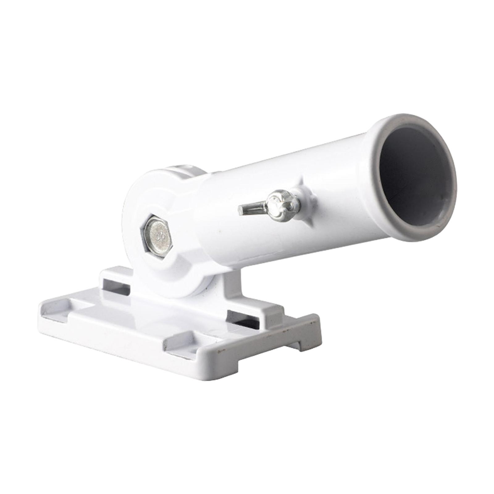 Magideal - Soporte De Mástil De Bandera, Soporte De Mástil De Bandera, Resistencia A La Oxidación, Soporte De Mástil De Bandera, Soporte De Montaje De Mástil Par Poste De Pared Blanco