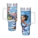 thumbnail image 4 of Lilo y Stitch Vaso aislado de acero inoxidable con asa, diseño temático, regalo para familia, amigos y fans; incluye pajita y encaja en el portavasos estándar, 40 oz, 4 of 6
