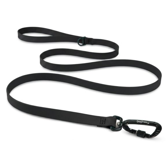 Correa DogTraxs 91 cm x 2,5 cm negra Biothane