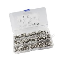 Bothyi - Juego De 50 Tuercas Y Tornillos Enjaulados M6, Tuercas Enjauladas Profesionales De Hierro Para Montaje En Bastidor