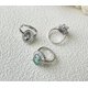 thumbnail image 3 of Anillo de Compromiso Ovalado de 4.5 Quilates CZ Diamante Verde/azul Simulado Anillos para Mujer Anillos de Cóctel de Plata Esterlina S925 Anillos de Promesa de Boda, 3 of 5