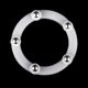 thumbnail image 4 of Uxcell 6 Pcs Soporte Giratorio con Bola de Acero Base Giratoria Lazy Susan 2.17 x 1.57 x 0.23" Blanco, 4 of 4