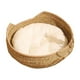 thumbnail image 5 of Cesta Para Cama De Gato, Suministros Para Mascotas, Alfombrilla Para Rascar Gatos De Interior, Gatito, Cachorro, Color Caqui, 34cm, 5 of 5