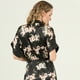 thumbnail image 4 of Bata de Mujer Mini Satin Negro Estampado, 4 of 5