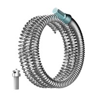 Magideal - Cable Desatascador De Drenaje Herramienta De Plomería Serpiente Para Desagües Limpiador De Cañerías Sonda Rotativa Con Conector Para Taladro Eléctrico Longitud 5M