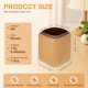 thumbnail image 2 of Uxcell 1.5L/0.4Galón Mini Papelera, Cubo de Basura Cuadrado de Escritorio, Pequeña Papelera de Plástico Portátil para Dormitorio, Cocina, Oficina, Marrón, 2 of 7