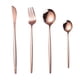 thumbnail image 1 of XmhyTop Juego de Cubiertos de Cocina de 16 Piezas, Inoxidable, Color Oro rosa, Ideal para Hogares y Eventos, 1 of 5