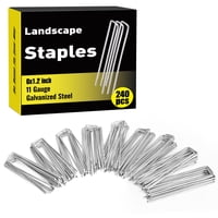 Grapas Para Paisajismo Hongway Paquete De 240 Unidades, 15 Cm, Acero Galvanizado